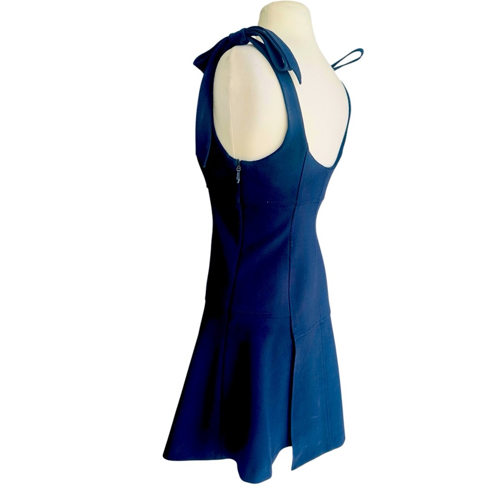 CINQ a SEPT JEANETTE TIED ASYMMETRICAL MINI DRESS - Picture 6 of 9